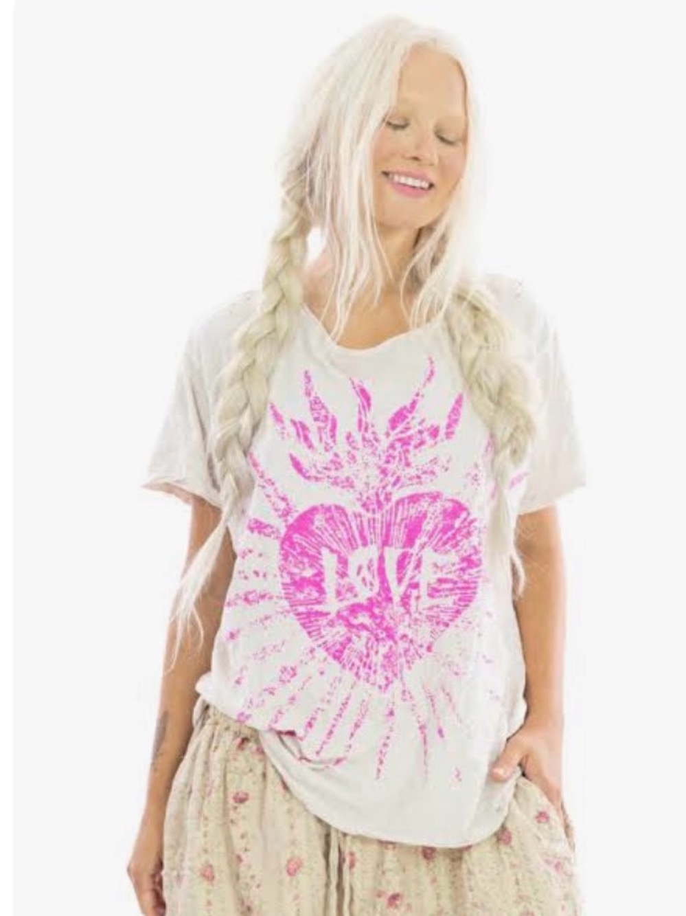 NWT Robina Love Tee in Dragonfruit